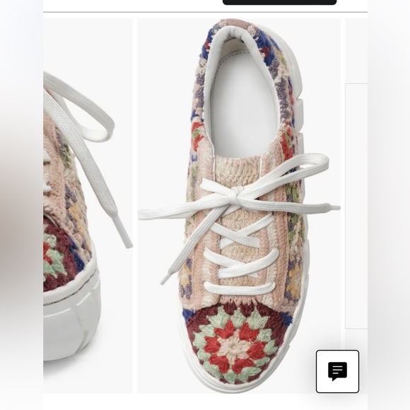 Free People “Catch Me if You Can” platform sneaker. Worn x2 Multicolor - Picture 5 of 12